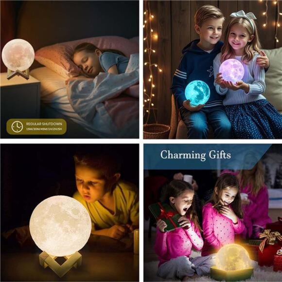 Moon Lamp Upgrade 128 Colors, Gifts for Girls Boys Kids Toddlers Teens - Picture 6 of 14